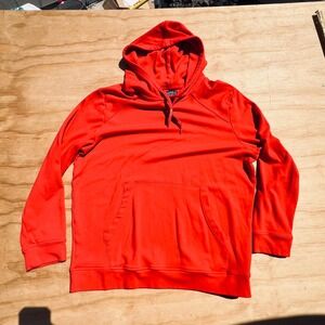 Ethika Mens Red Pullover Hoodie Raglan Sleeve Sweatshirt Kangaroo Pocket L